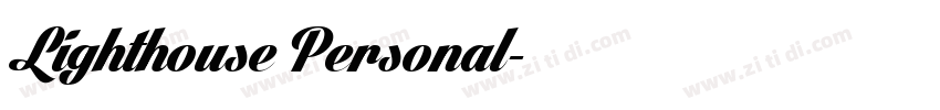 Lighthouse Personal字体转换